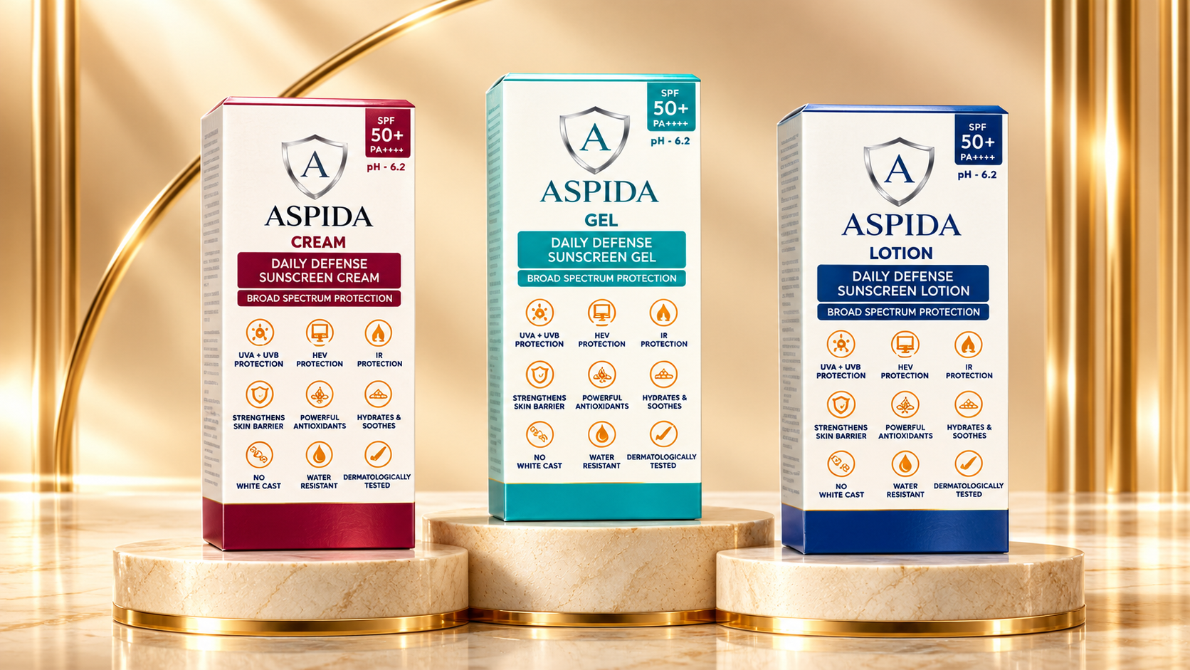 Aspida Advanced Sun Protection Packaging Showcase
