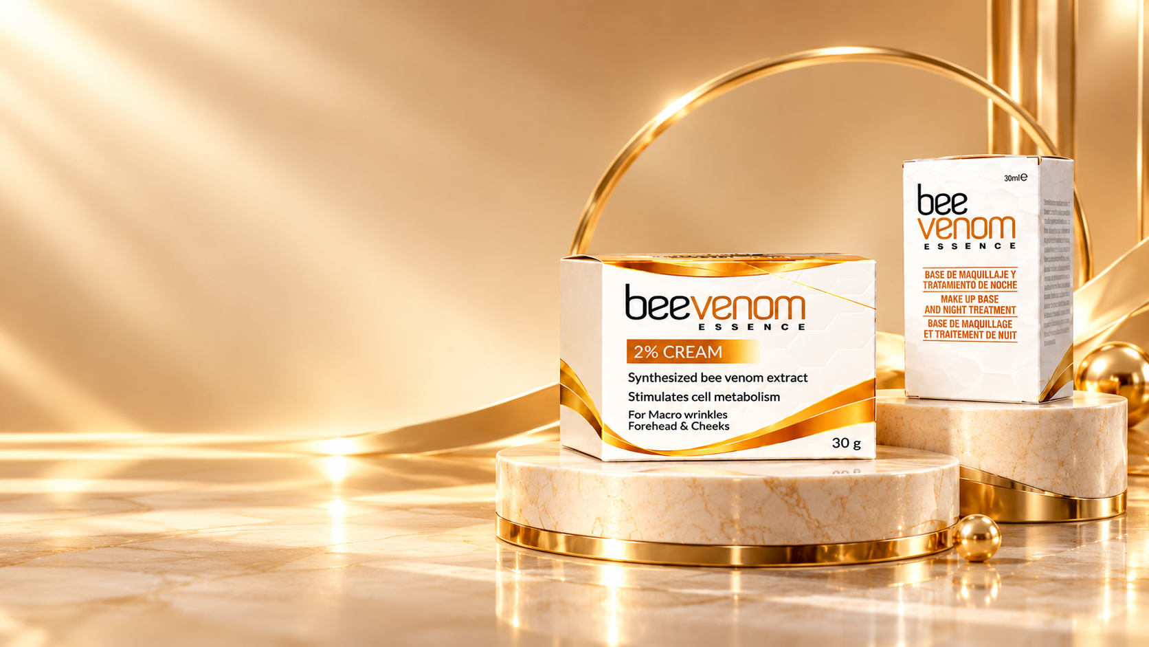 Bee Venom Essence Biomimetic Therapy Packaging Showcase