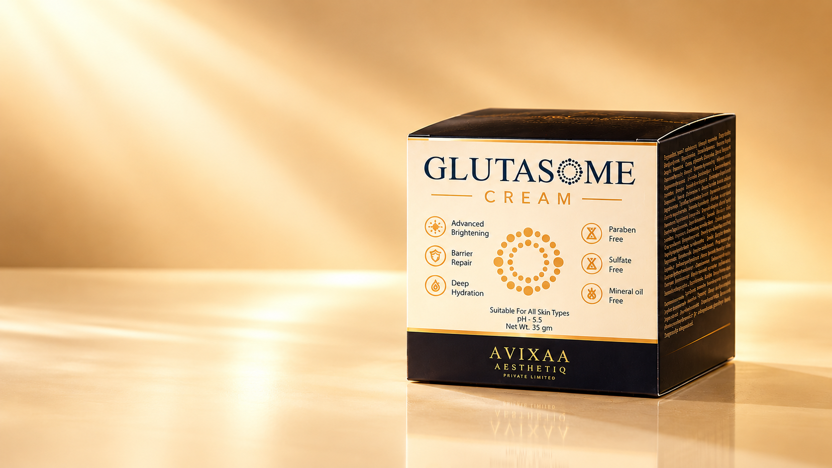 Glutasome Cream Packaging Showcase