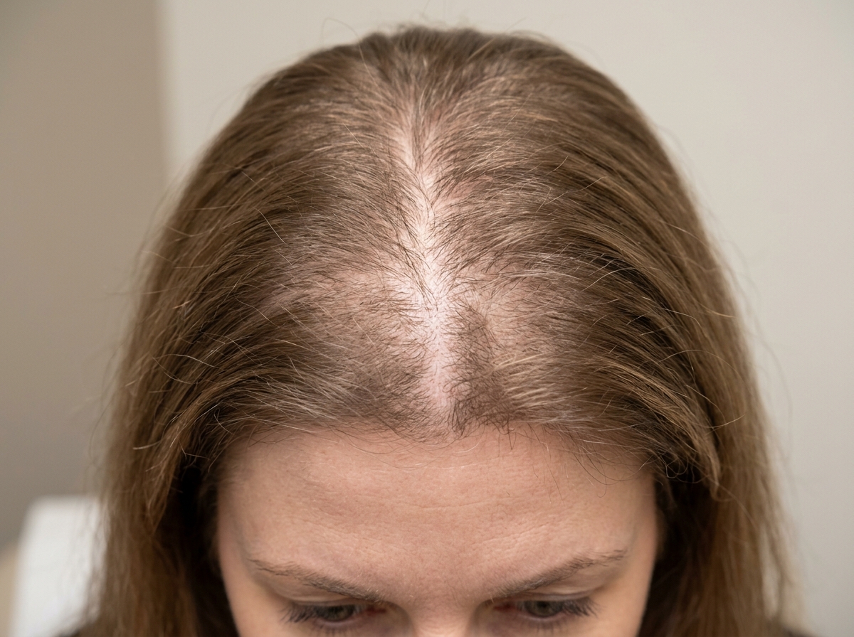 Baseline Trichological Evaluation (Diffuse Hair Thinning & Widening Part)